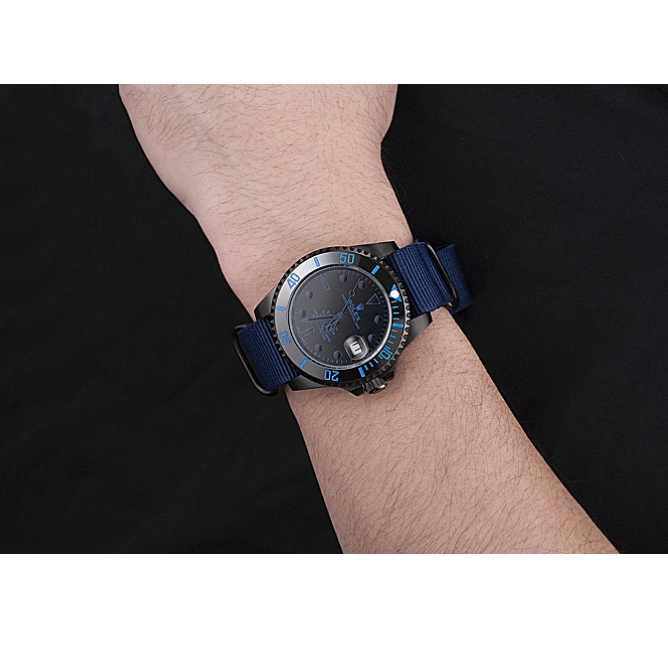 Rolex aaa copy Submariner Blue Nylon 622008 Stealth Strap Rolex 0706